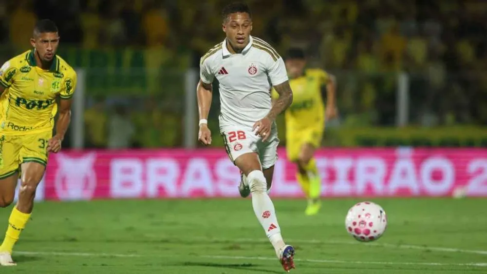 Lance do jogo entre Mirassol e Internacional pelo Brasileirão Ricardo Duarte / Internacional
