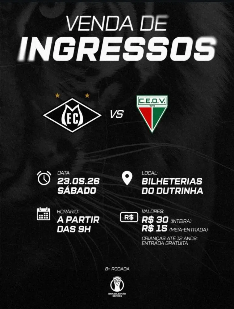 Clássico dos Milhões agita o Dutrinha neste sábado pela Série D
