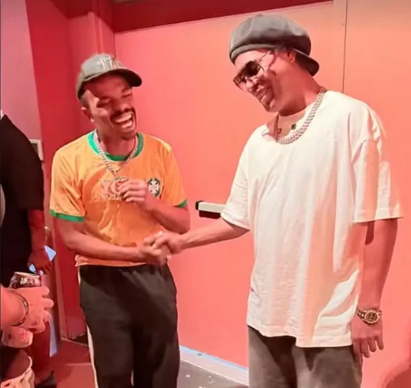IG Marley e Ronaldinho Gaúcho se encontram em Nova York — Foto: Reprodução/Instagram