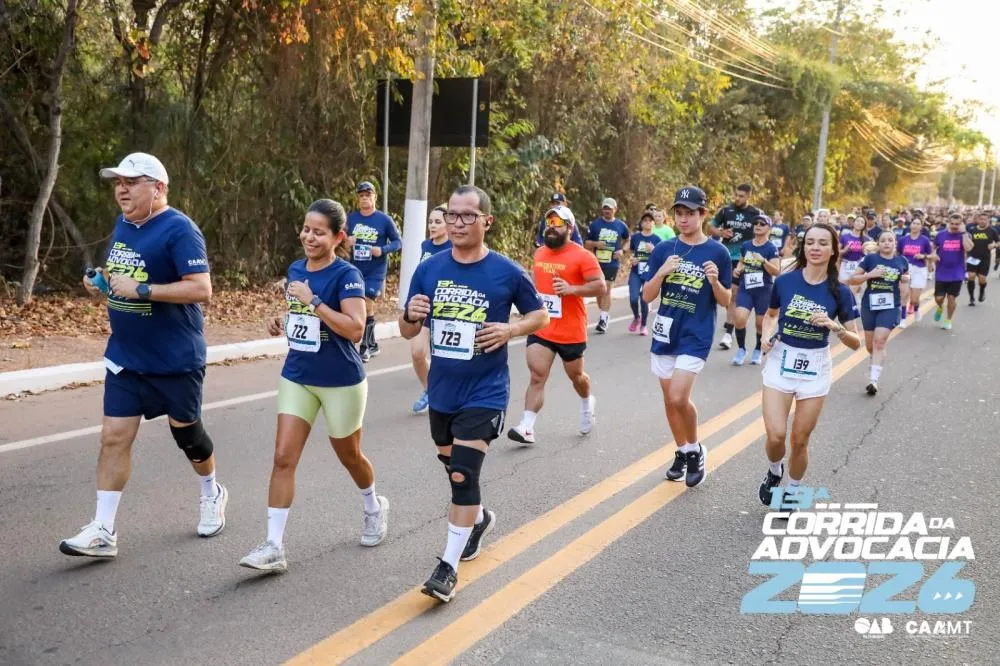 13ª Corrida da Advocacia reúne mais de 1,5 mil participantes e bate recorde em Cuiabá 
