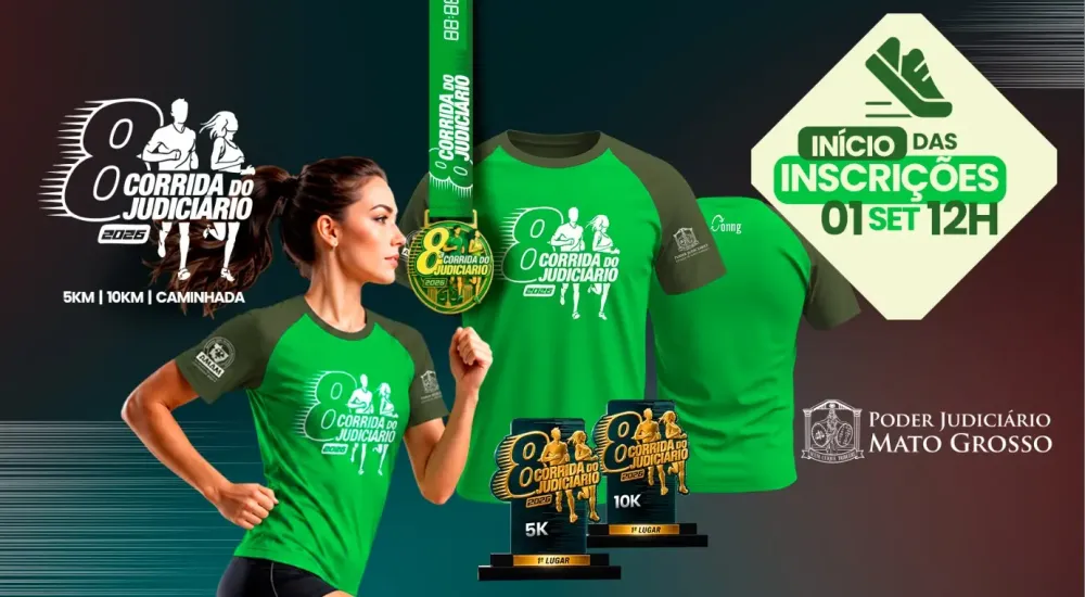 Inscrições para a 8ª Corrida do Judiciário começam nesta terça-feira (1º); veja como participar
