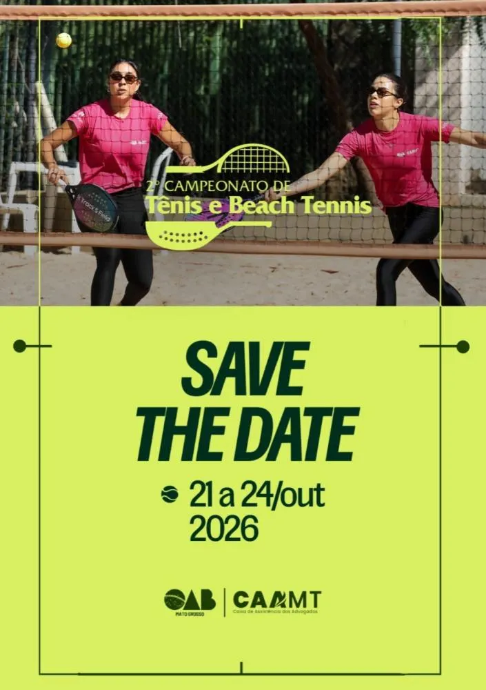 Advocacia troca os tribunais pelas quadras no 2º Campeonato de Tênis e Beach Tennis