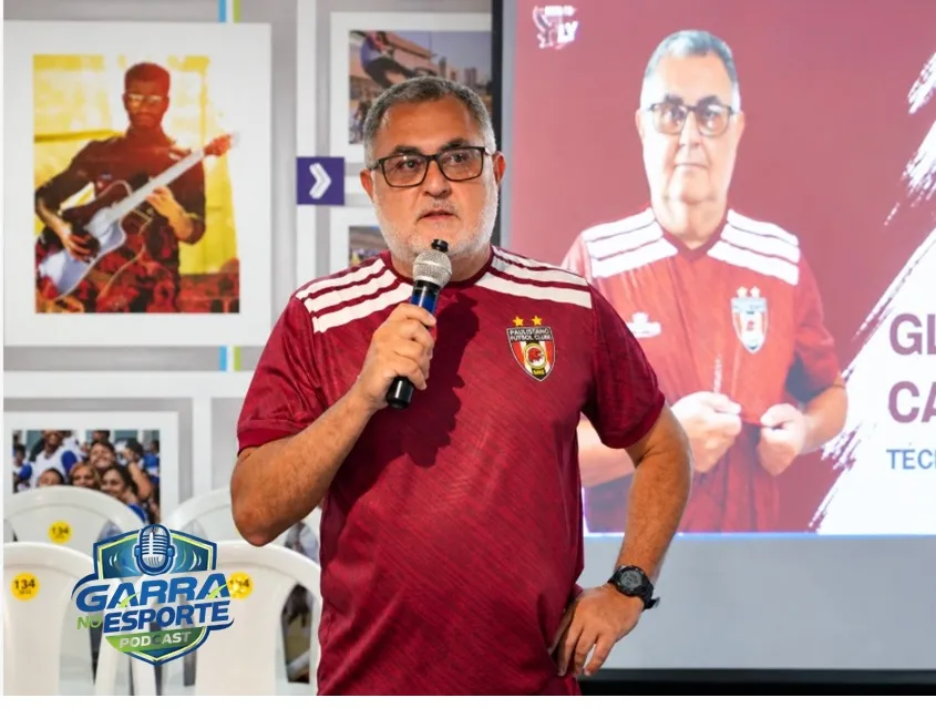 Técnico Glaucio Carvalho -Foto Ednei Rosa