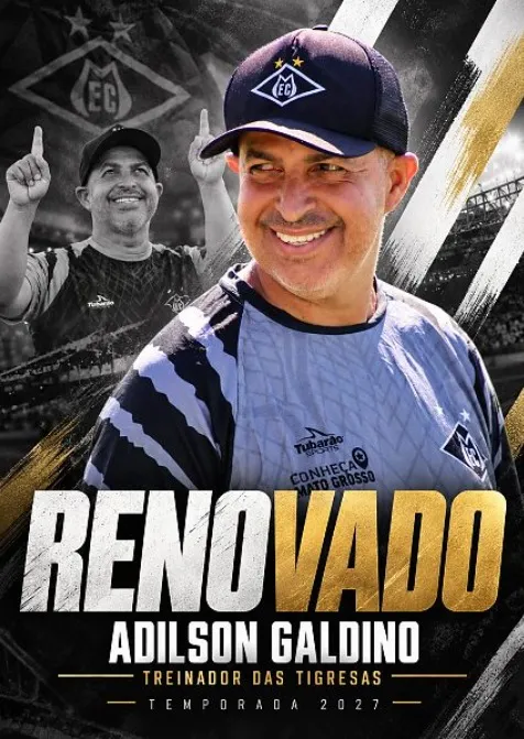 Mixto renova com Adilson Galdino para 2027
