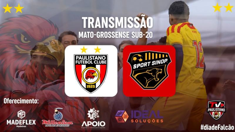 Paulistano x Sport Sinop - AO VIVO - Quartas do Mato-grossense SUB-20