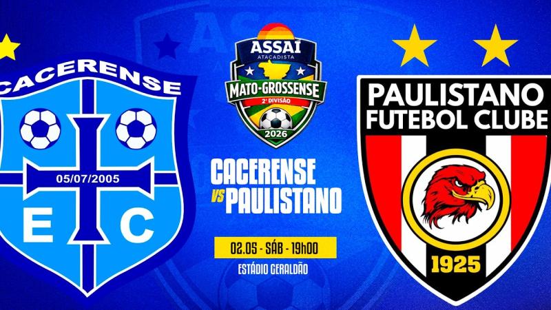 CACERENSE X PAULISTANO | 3° RODADA DO CAMPEONATO MATO-GROSSENSE 2026